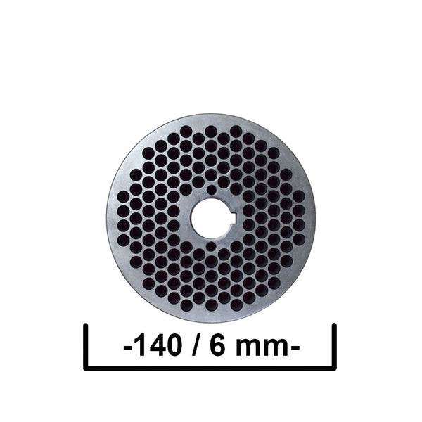 Mátrix a KL-140 takarmány granulálóhoz, Ø 6 mm-es furatokkal