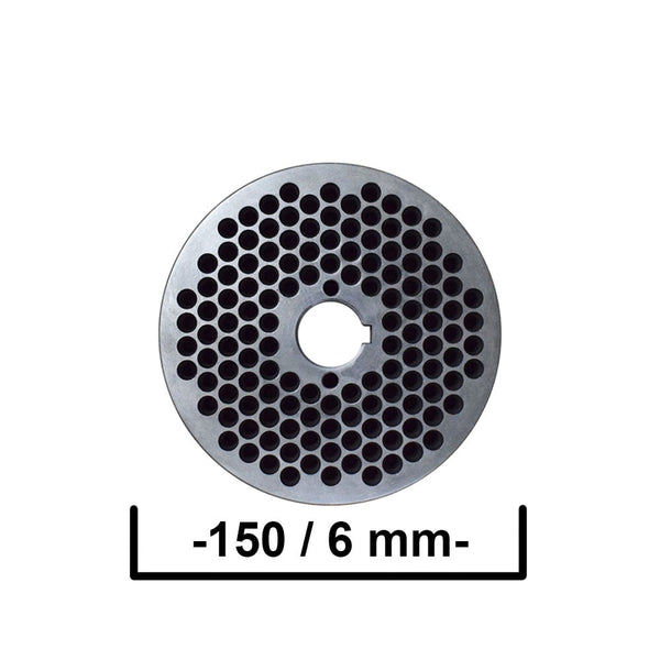 Mátrix a KL-150 takarmány granulálóhoz, Ø 6 mm-es furatokkal