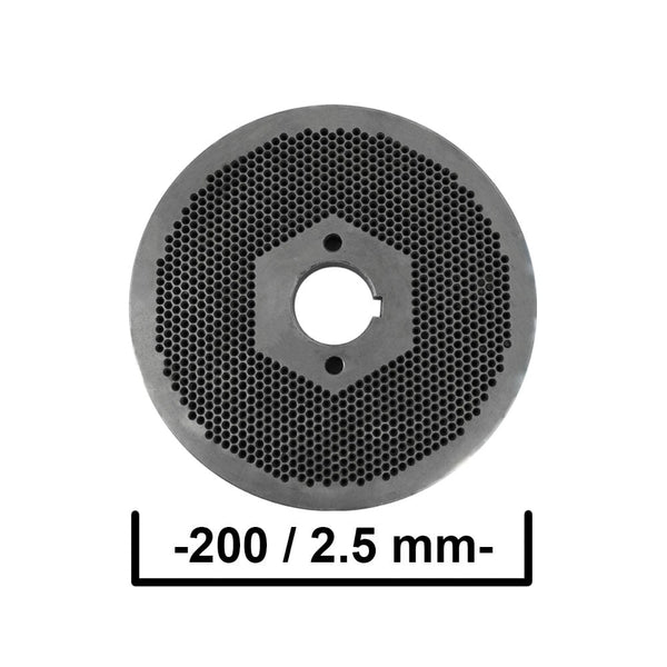 Mátrix a KL-200 takarmány granulálóhoz, Ø 2,5 mm-es furatokkal