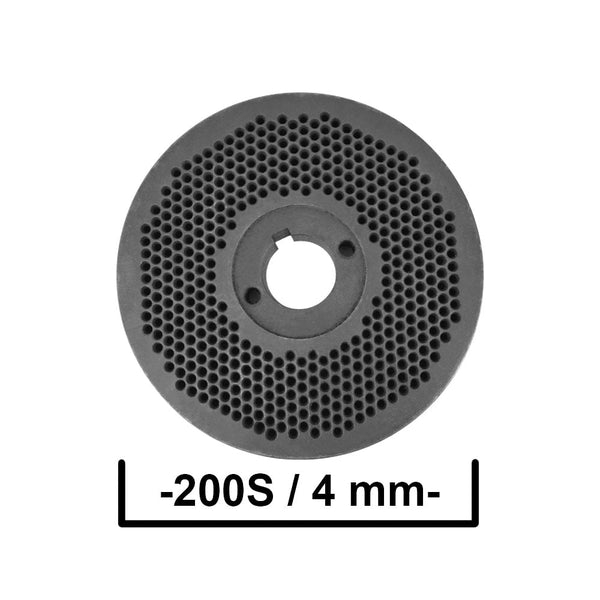 Mátrix a KL-200S takarmány granulálóhoz, Ø 4 mm-es furatokkal 