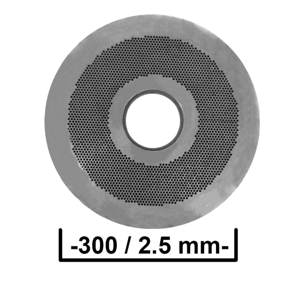 Mátrix a KL-300 takarmány granulálóhoz, Ø 2,5 mm-es furatokkal