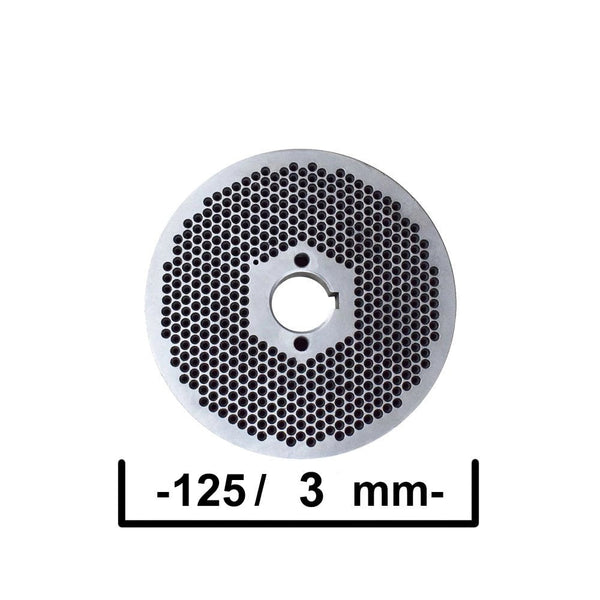 Mátrix a KL-125 takarmány granulálóhoz, Ø 3 mm-es furatokkal