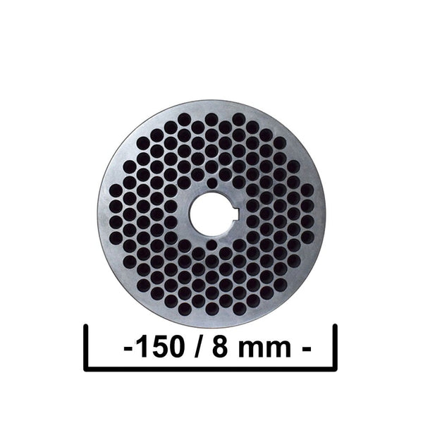 Mátrix a KL-150 takarmány granulálóhoz, Ø 8 mm-es furatokkal